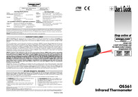 Thumbnail of document Manual - OS561 -60°C to 500°C Infrared Thermometer with Long Battery Life